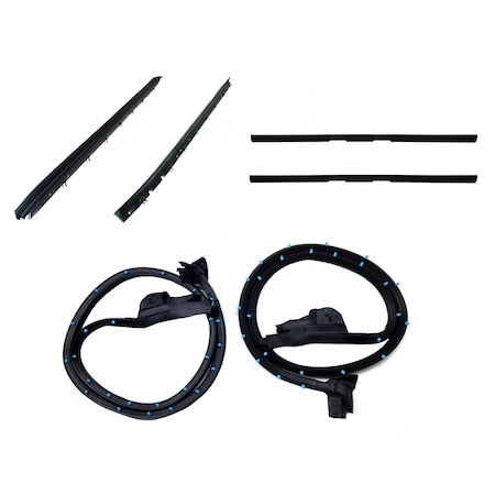 Fairchild Industries Kg4218 - 1984-1989 Corvette Door Seal & Belt Weatherstrip Kit KG4218